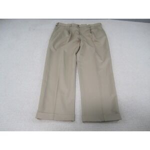 Dockers Pants Mens‎ 38 Brown Straight Leg Dress Casual Pleated 38x29